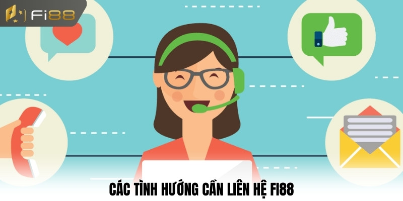 Các tình huống cần liên hệ đến Fi88